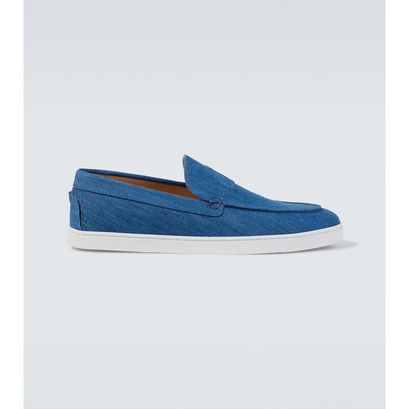 Christian Louboutin Varsiboat denim slip-on shoes