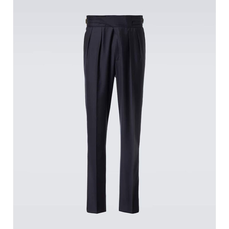 Rubinacci Manny virgin wool straight pants