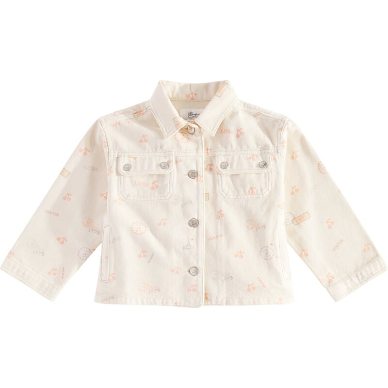 Bonpoint Gillie printed denim jacket