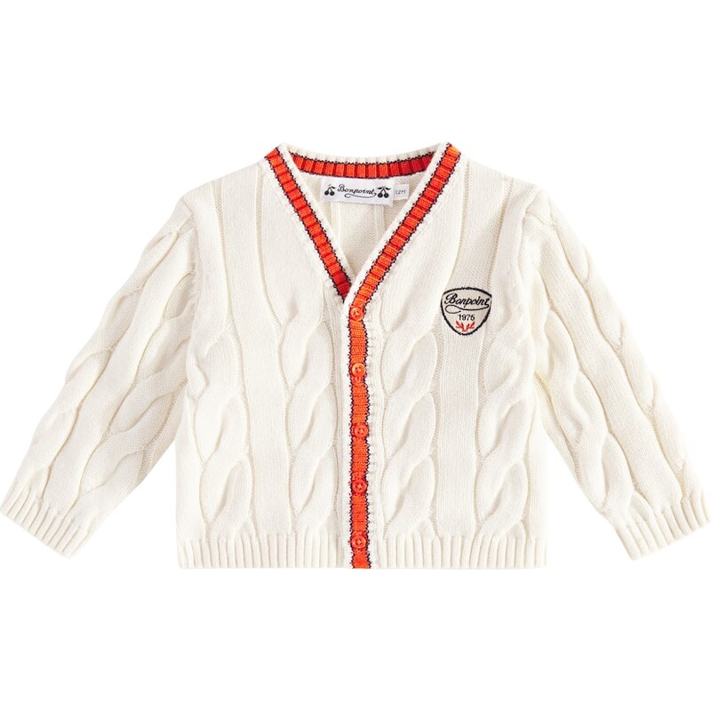 Bonpoint Giorginoli cable-knit cotton-blend cardigan
