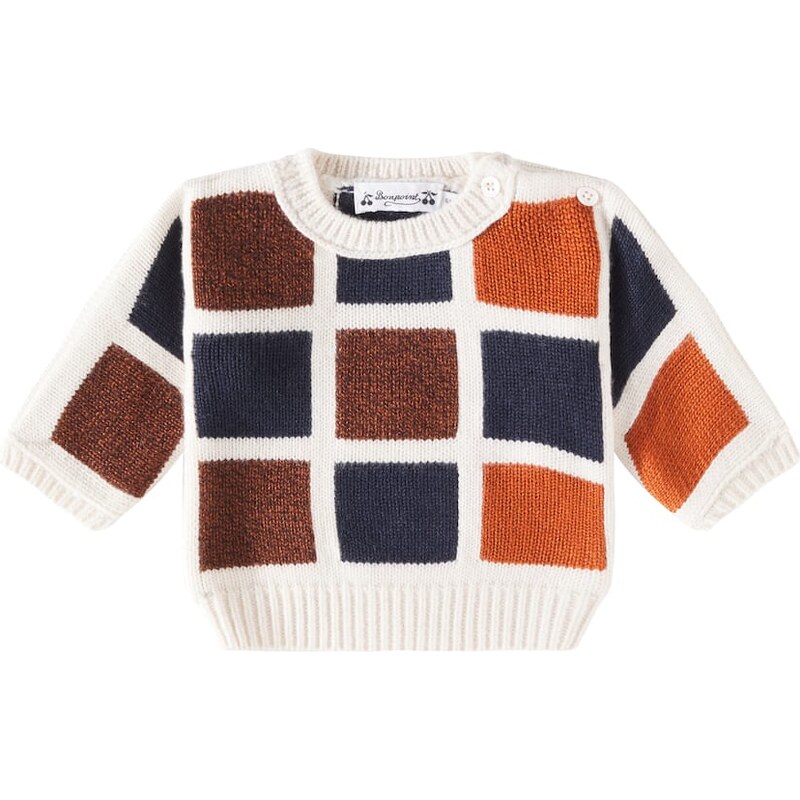 Bonpoint Gallen colorblocked wool sweater