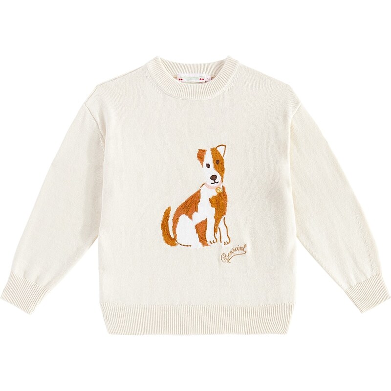 Bonpoint Anumati pointelle wool and cotton sweater
