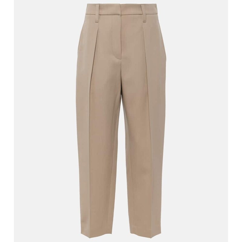 Dámské elegantní kalhoty v barvě beige od značky Brunello Cucinelli