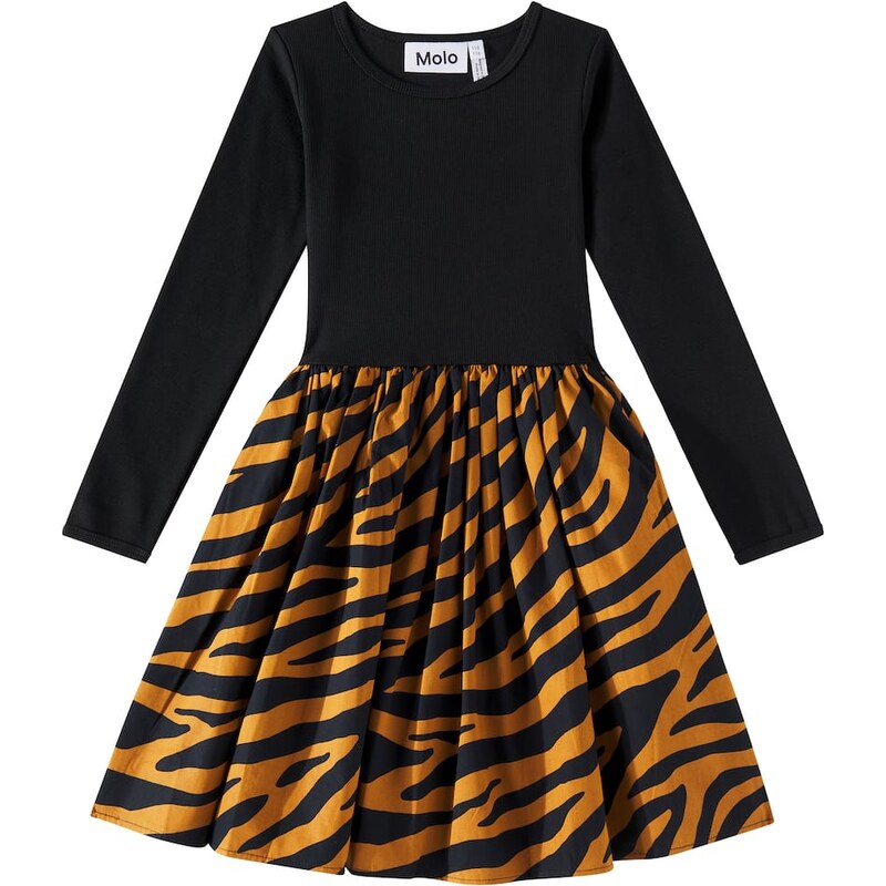 Molo Casie zebra-print cotton-blend dress