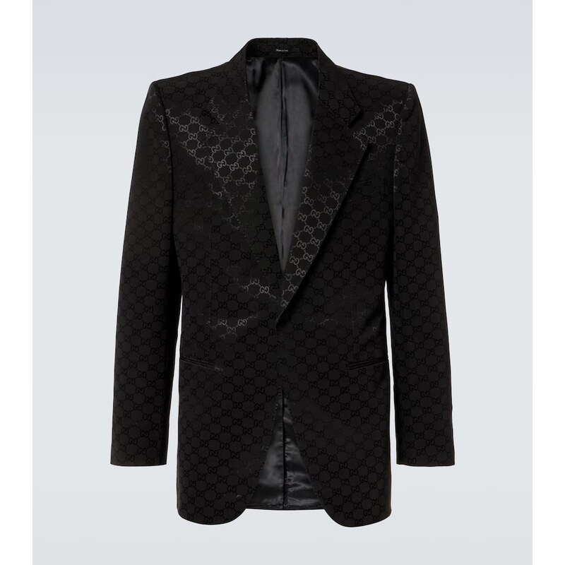 Gucci GG Canvas cotton-blend blazer