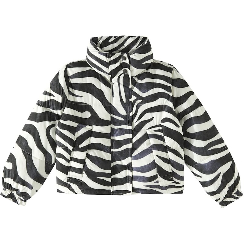 Molo Hansine zebra-print puffer jacket