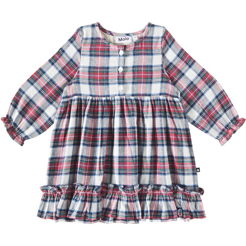 Molo Cele checked ruffled cotton dress