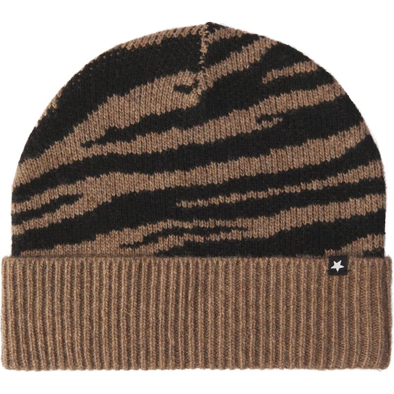 Molo Kipp zebra-print wool-blend beanie