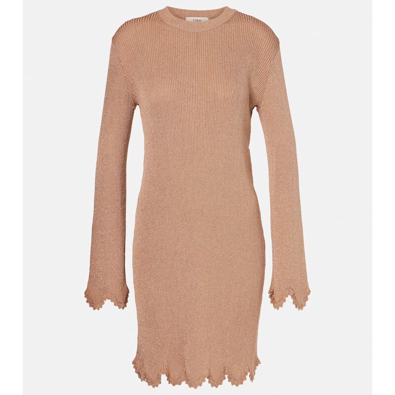 Chloé Scalloped sweater dress