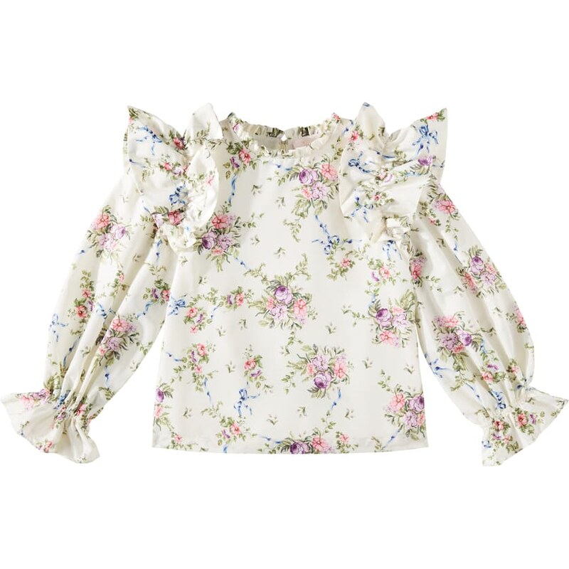 Tutu Du Monde Belle ruffled floral blouse