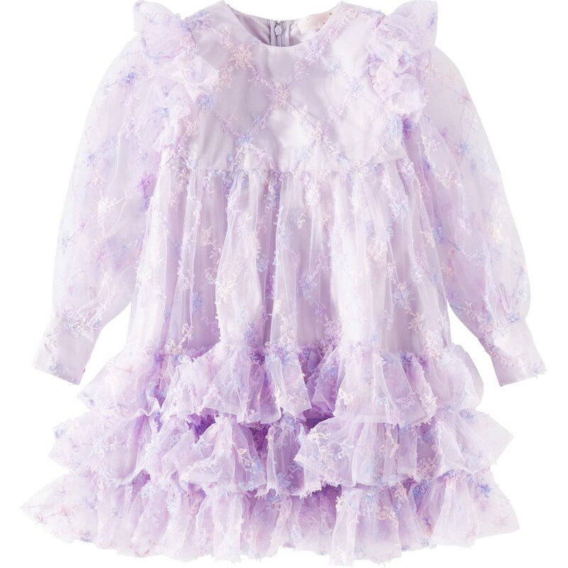 Tutu Du Monde Broderie ruffled tulle dress