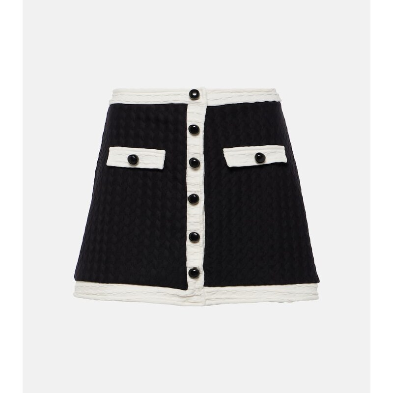 Adriana Degreas Jacquard miniskirt