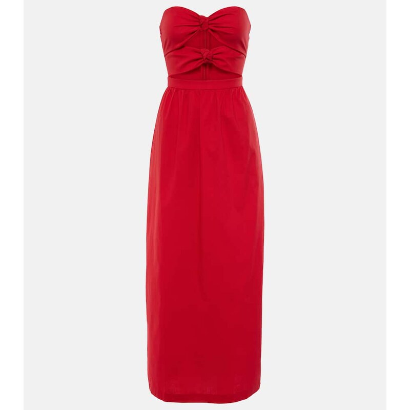 Adriana Degreas Gathered cotton jersey maxi dress