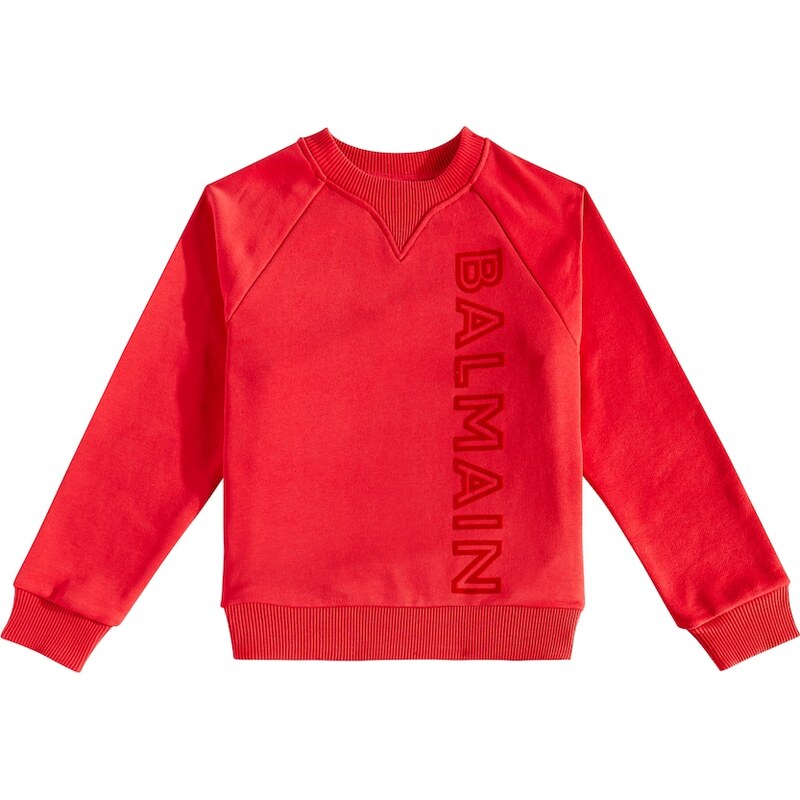 Balmain Kids Logo cotton sweatshirt