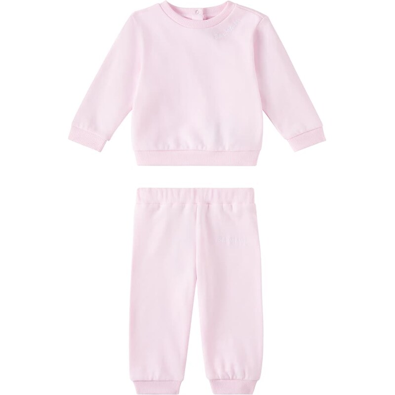 Balmain Kids Baby cotton jersey sweatshirt and sweatpants set