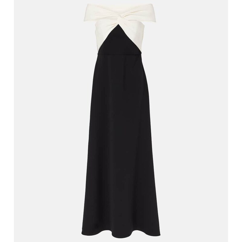 Roland Mouret Off-shoulder cady maxi dress