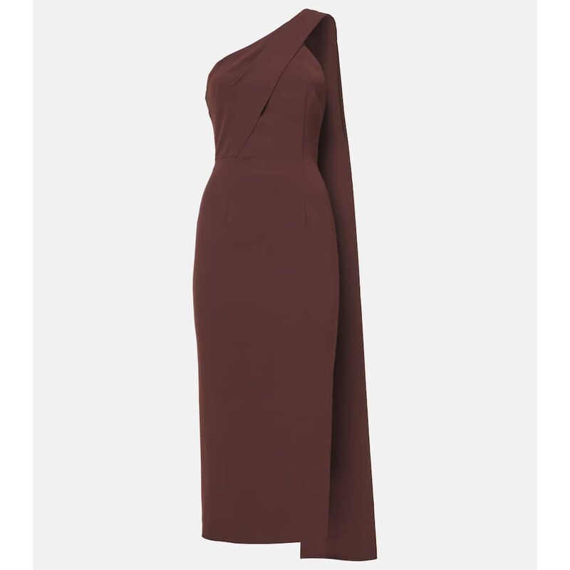 Roland Mouret Asymmetric cady midi dress
