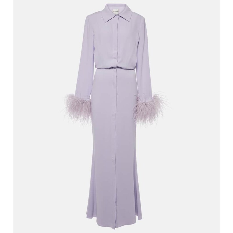 Roland Mouret Embellished satin crÃªpe gown