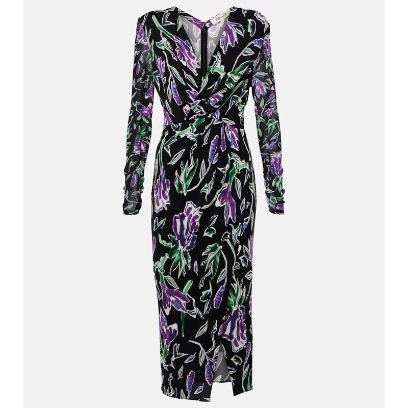 Diane von Furstenberg Vivianne floral jersey midi dress