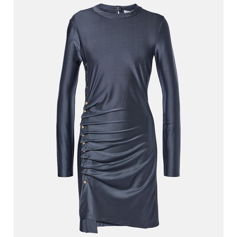 Rabanne Gathered jersey minidress