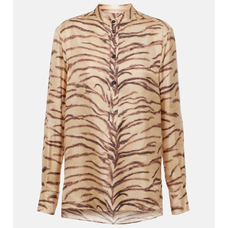 Stella McCartney Printed silk shirt