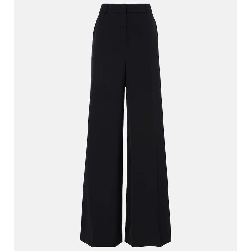 Stella McCartney High-rise wool-blend wide-leg pants