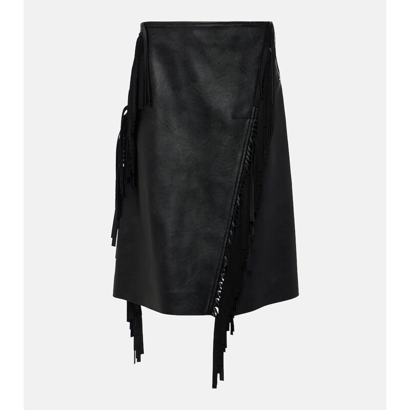 Stella McCartney Alter mat faux leather midi skirt