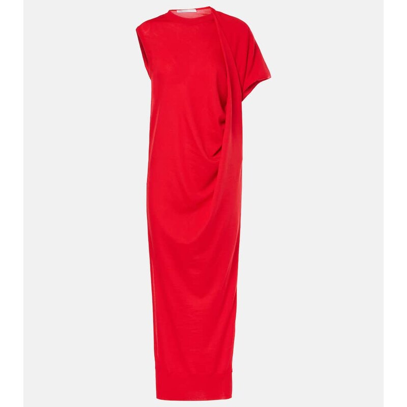 Stella McCartney Draped wool maxi dress