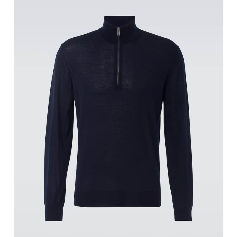 Zegna Wool half-zip sweater