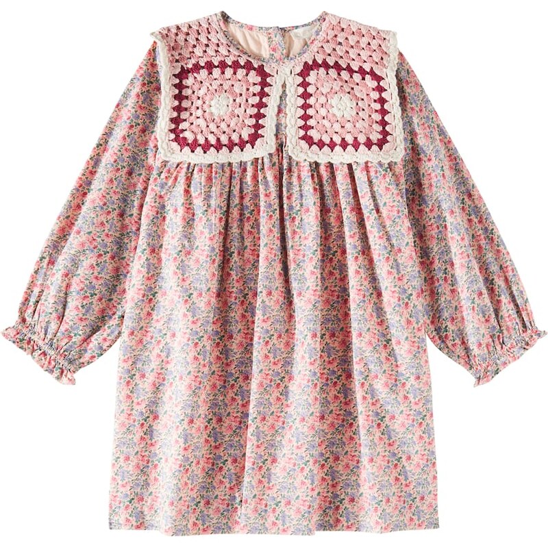 Louise Misha Warise crochet-trimmed cotton dress
