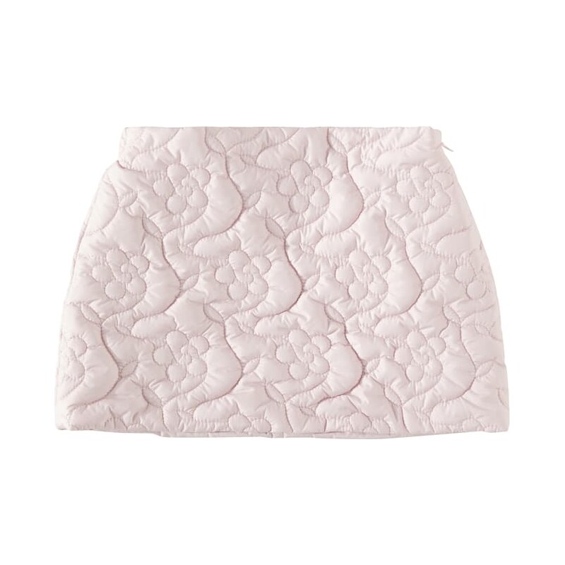 Il Gufo Pumpkin floral quilted skirt