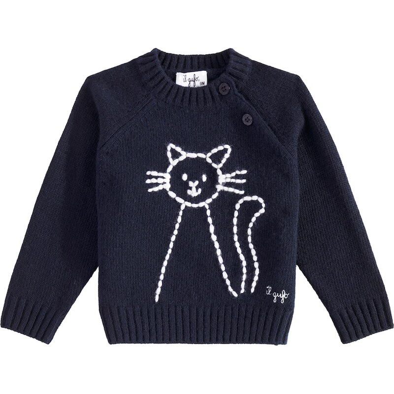 Il Gufo Baby virgin wool sweater