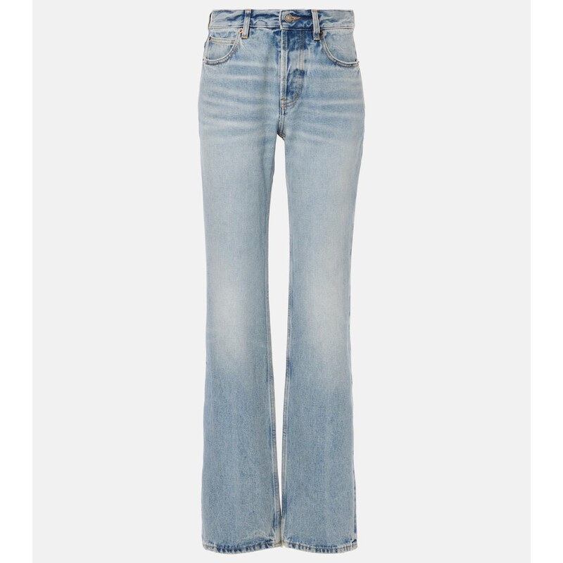 Saint Laurent Nico high-rise straight jeans