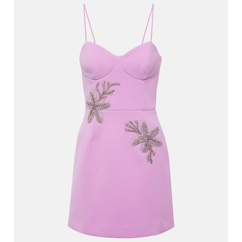 Rebecca Vallance Chantara crystal-embellished corset dress