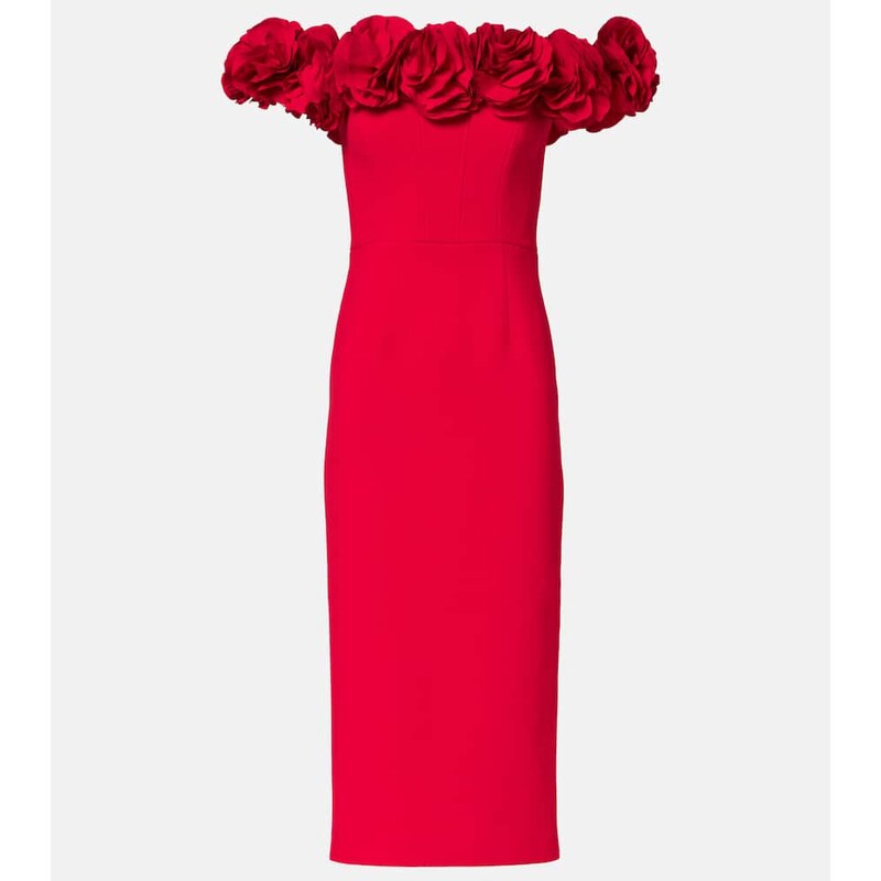 Rebecca Vallance Odetta floral-appliquÃ bustier dress