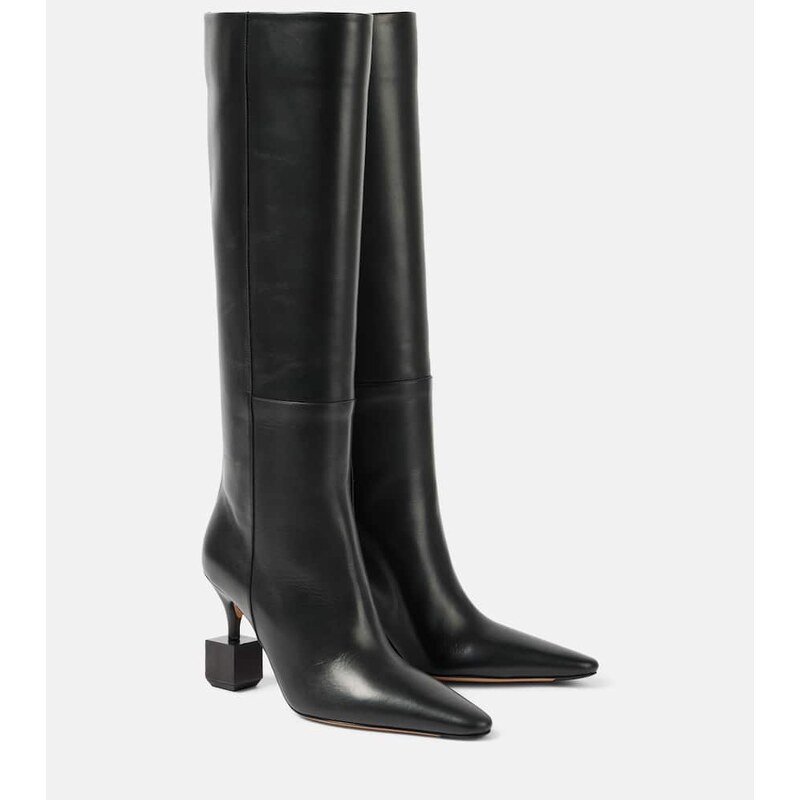 Jacquemus The Bisou leather knee-high boots