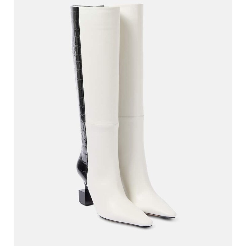 Jacquemus Les Bottes Bisou leather knee-high boots