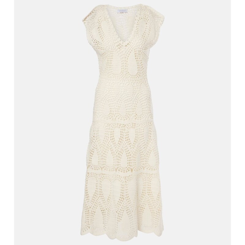 Gabriela Hearst Waldman crochet wool and cashmere maxi dress