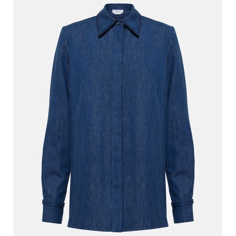 Gabriela Hearst Cruz cotton and linen shirt
