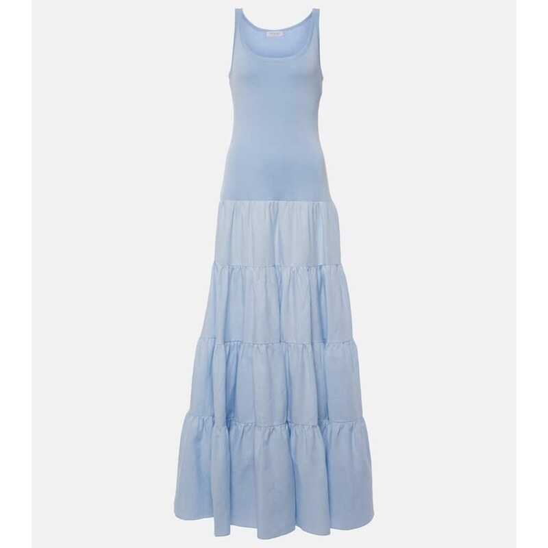 Gabriela Hearst Pozas tiered linen maxi dress