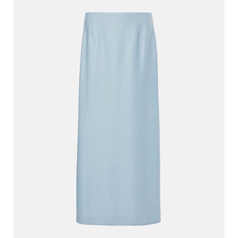 Gabriela Hearst Defina silk and wool midi skirt