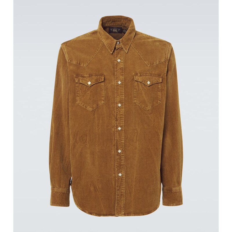 RRL Buffalo West cotton corduroy shirt