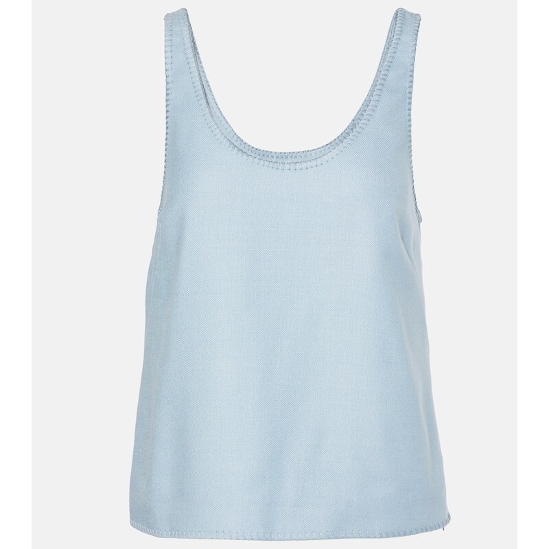 Gabriela Hearst Muriel silk and wool tank top