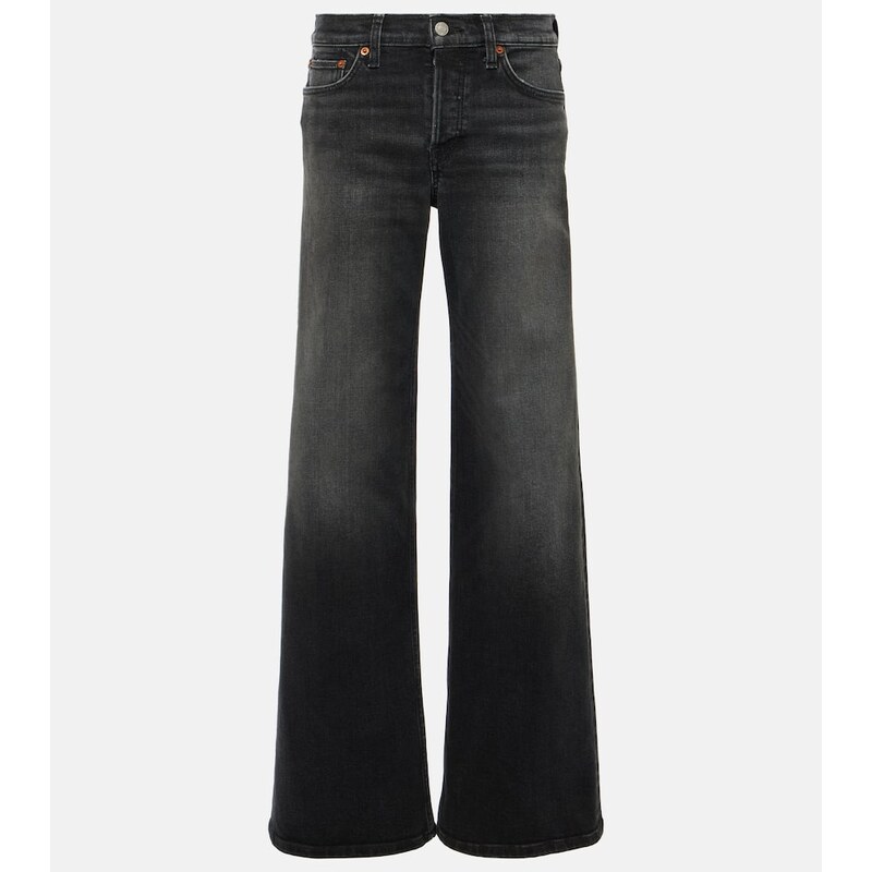Re/Done Mid-rise wide-leg jeans