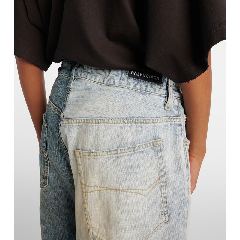Balenciaga Fifty-Fifty low-rise wide-leg jeans