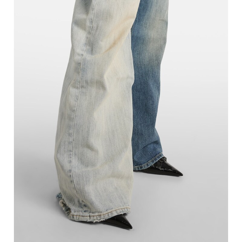 Balenciaga Fifty-Fifty low-rise wide-leg jeans