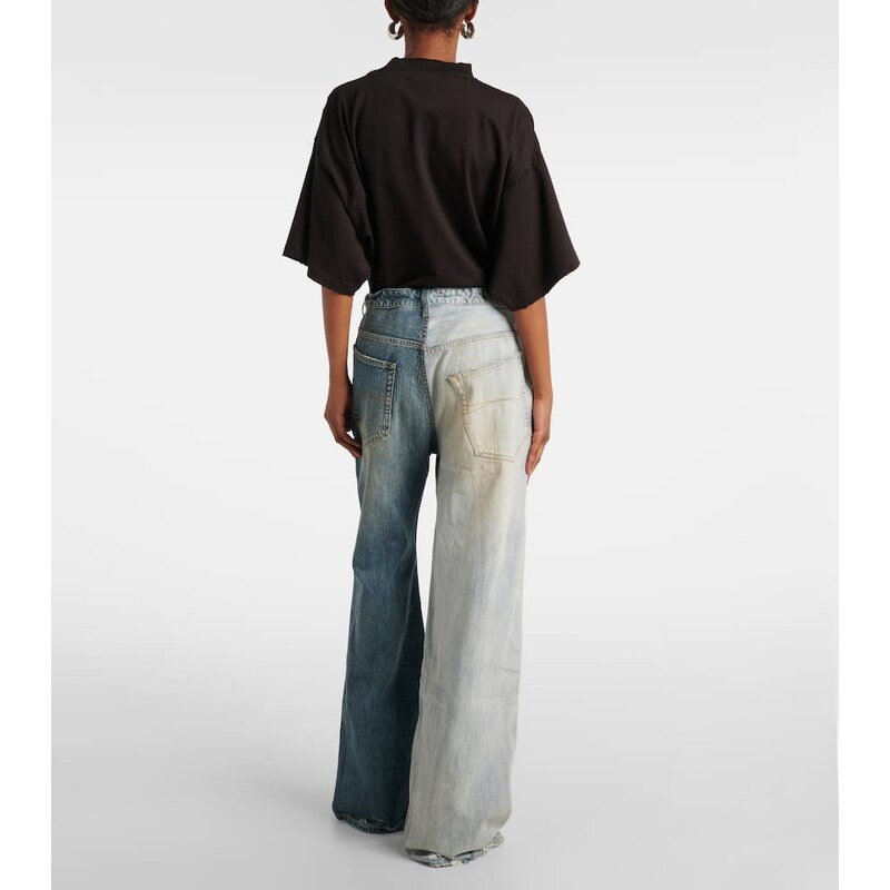 Balenciaga Fifty-Fifty low-rise wide-leg jeans