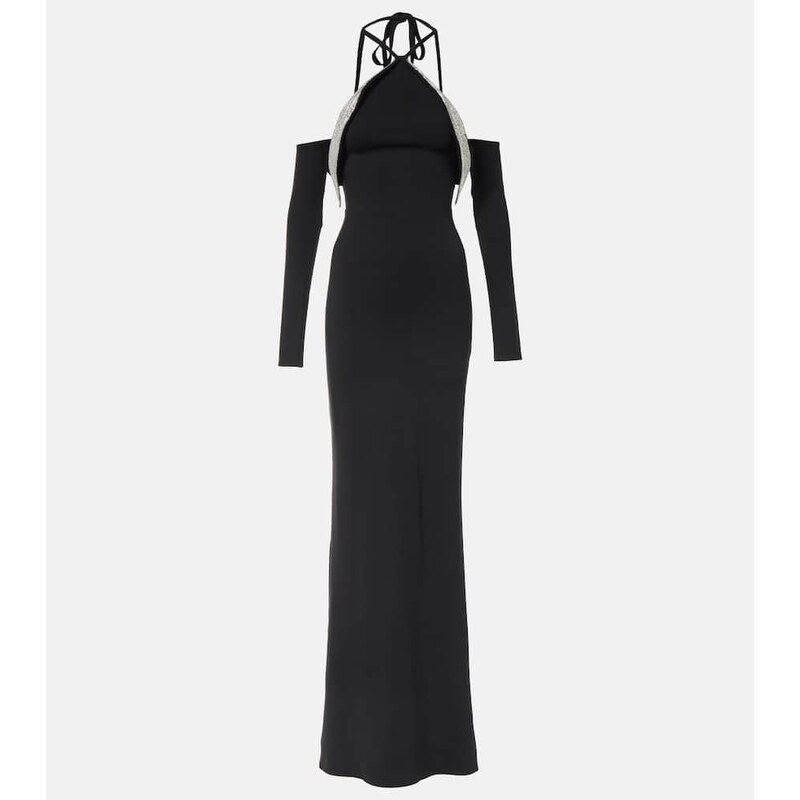 David Koma Crystal-embellished gown
