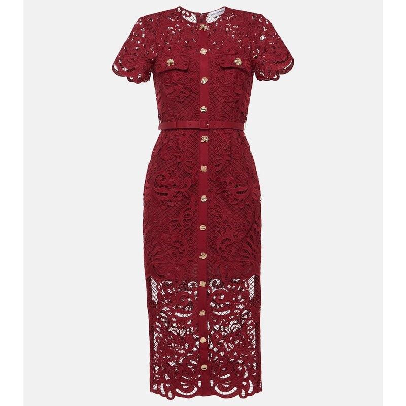 Self-Portrait Lace midi dress