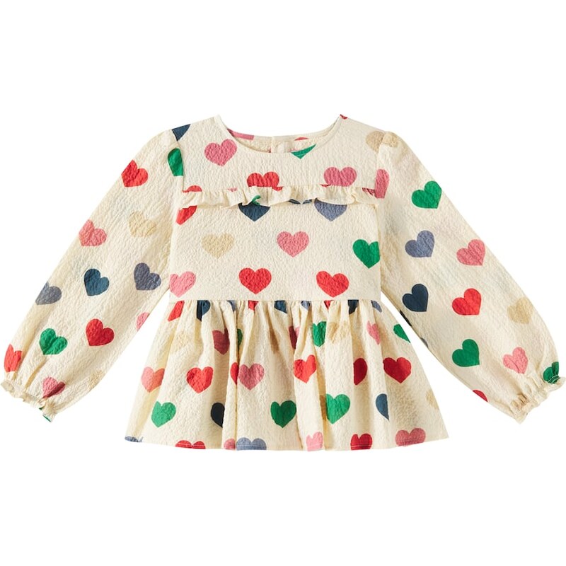 Konges Sløjd Elin printed cotton seersucker blouse